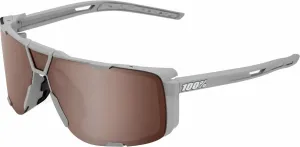 100% Eastcraft Soft Tact Stone Grey/HiPER Crimson Silver Mirror Lens Gafas de ciclismo