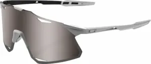 100% Hypercraft Matte Stone Grey/HiPER Crimson Silver Mirror Gafas de ciclismo