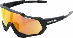 100% Speedtrap Soft Tact Black/HiPER Red Multilayer Mirror Lens Gafas de ciclismo