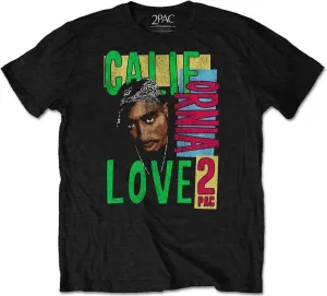 2Pac Camiseta de manga corta California Love Black M