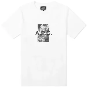 A.P.C Men's Graphic Teddy T-shirt White XL