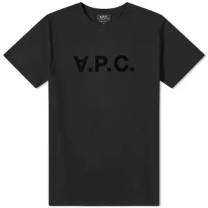 A.p.c Mens Vpc Logo T-shirt Black M