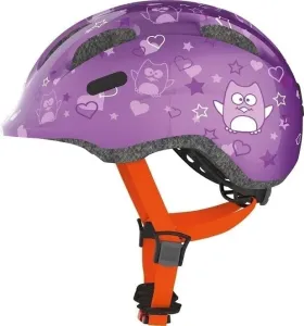 Abus Smiley 2.0 Purple Star M Casco de bicicleta para niños