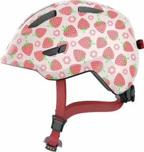 Abus Smiley 3.0 LED Rose Strawberry M Casco de bicicleta para niños