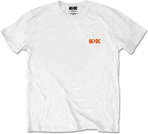 AC/DC Camiseta de manga corta Logo Unisex Blanco L