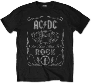 AC/DC Camiseta de manga corta Cannon Swig Vintage Black M