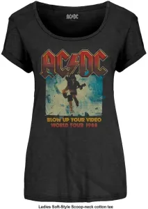 AC/DC Camiseta de manga corta Fashion Blow Up Your Video Mujer Black M