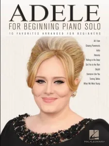 Adele For Beginning Piano Solo Music Book Partitura para pianos