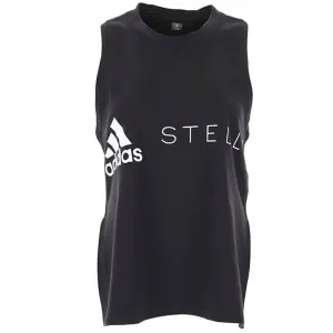 Adidas by Stella Mccartney Womens Logo Tank Top Black L