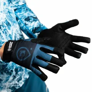 Adventer & fishing Guantes Gloves For Sea Fishing Petrol Long L-XL
