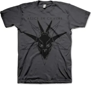 Alice in Chains Camiseta de manga corta Black Skull Charcoal Mens Charcoal L