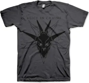 Alice in Chains Camiseta de manga corta Black Skull Charcoal Mens Hombre Charcoal M