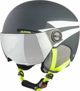 Alpina Zupo Visor Q-Lite Junior Ski helmet Charcoal/Neon Matt S Casco de esquí