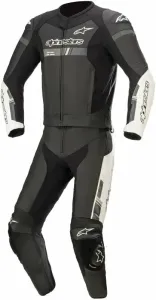 Alpinestars GP Force Chaser Leather Suit 2 Pc Black/White 50 Mono de moto de dos piezas