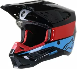Alpinestars S-M5 Bond Helmet Black/Red/Cyan Glossy L Casco