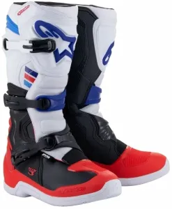 Alpinestars Tech 3 Boots White/Bright Red/Dark Blue 42 Botas de moto