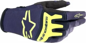 Alpinestars Techstar Gloves Night Navy/Yellow Fluorescent 2XL Guantes de moto