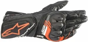 Alpinestars SP-8 V3 Leather Gloves Black/Red Fluorescent 2XL Guantes de moto