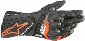Alpinestars SP-8 V3 Leather Gloves Black/Red Fluorescent XL Guantes de moto