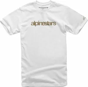 Alpinestars Heritage Logo Tee White/Sand 2XL Camiseta de manga corta