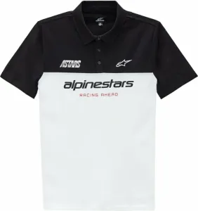 Alpinestars Paddock Polo White/Black L Camiseta de manga corta