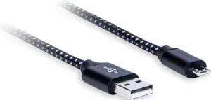 AQ Premium PC64010 1 m Blanco-Negro Cable USB Hi-Fi