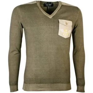 Armani Jeans Men's Military Cotton Sweater Olive L #706906