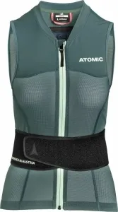 Atomic Live Shield Vest Amid Women Dark Green/Mint Sorbet XS Protector de esquí