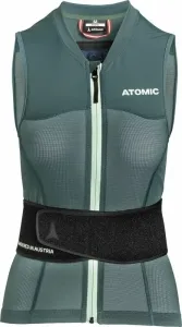 Atomic Live Shield Vest Amid Women Dark Green/Mint Sorbet L Protector de esquí
