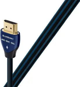AudioQuest Blueberry 0,6 m Azul-Negro Cable de vídeo Hi-Fi