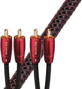 AudioQuest Golden Gate 0,6 m Rojo Cable de audio Hi-Fi