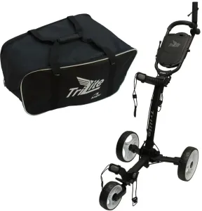 Axglo TriLite 3-Wheel SET Black/White Carro manual de golf