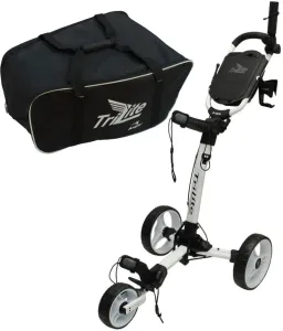 Axglo TriLite 3-Wheel SET White/White Carro manual de golf