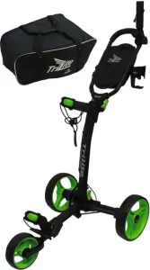Axglo TriLite 3-Wheel Trolley SET Black/Green Carro manual de golf
