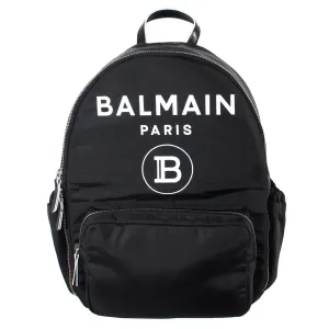 Balmain Kids Logo Backpack Black ONE Size #706731