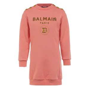 Balmain Girls Studs Sweater Pink 6Y