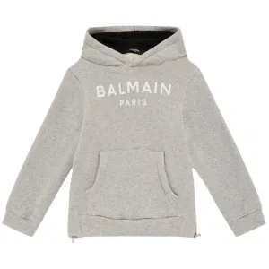 Balmain Boys Logo Hoodie Grey 10Y