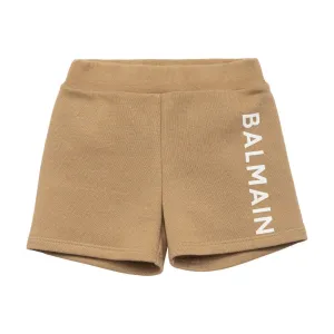 Balmain Baby Shorts Beige 12M