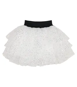 Balmain Girls Silver Skirt 14Y White #705320