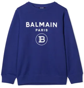 Balmain Boys Logo Sweater Blue 4Y #707202