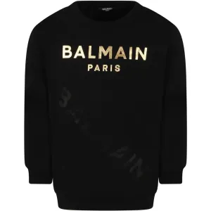 Balmain Girls Logo Sweater Black 10Y