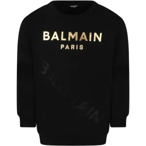 Balmain Girls Logo Sweater Black 6Y