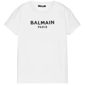 Balmain Boys Logo T-shirt White 8Y #707696
