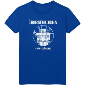 Beastie Boys Camiseta de manga corta Intergalactic Azul S