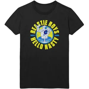 Beastie Boys Camiseta de manga corta Nasty 20 Black M