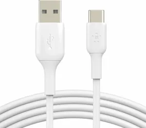 Belkin Boost Charge USB-A to USB-C Cable CAB001bt2MWH Blanco 2 m Cable USB