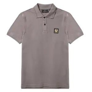 Belstaff Men's Embroidered Patch Cotton-pique Polo Grey M