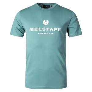 Belstaff Mens Logo T-shirt Blue L
