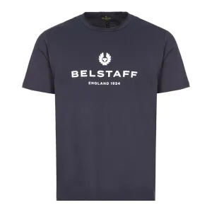 Belstaff Mens Logo T-shirt Navy S
