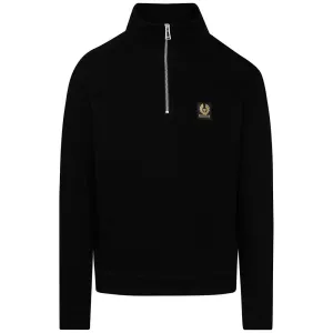 Belstaff Mens Quarter Zip Sweater Black XL